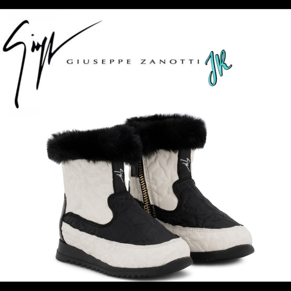 giuseppe zanotti jr NIB furry lined snow boots